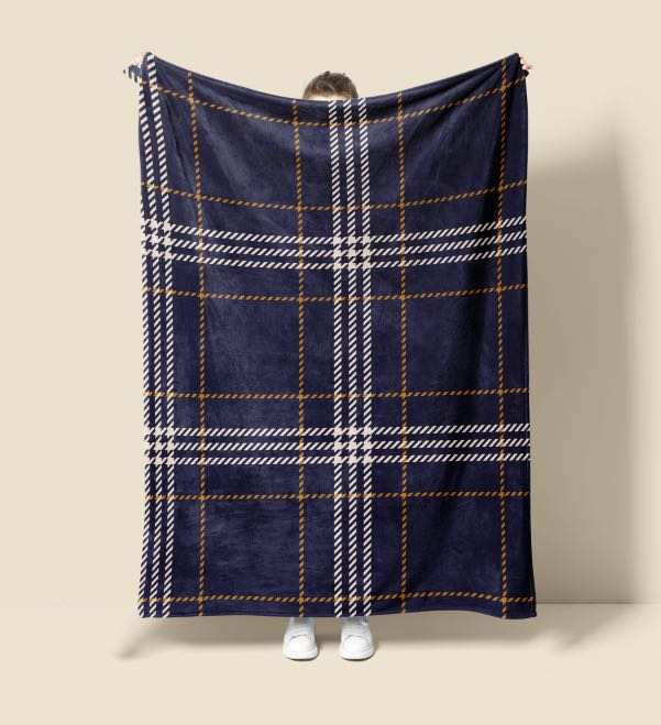 Purple Plaid Blanket