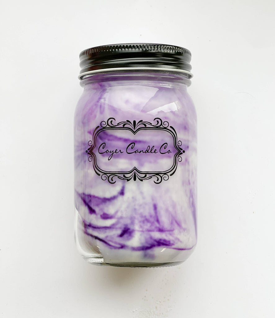 16 oz. Pint Mason Jar Candles - Summer Collection: Lilac