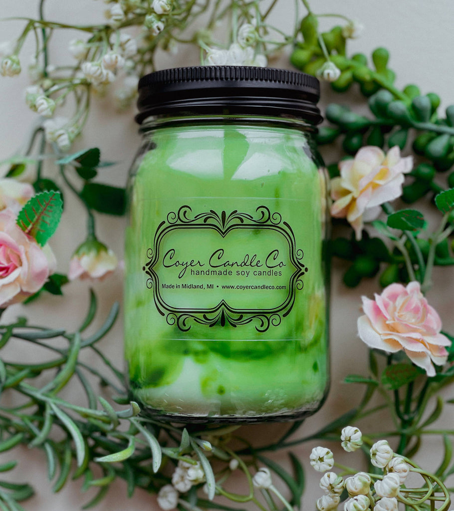 16 oz. Pint Mason Jar Candles - Summer Collection: Tropical Oasis