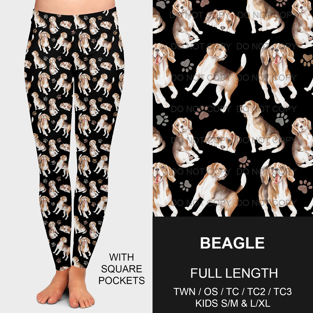 B189 - Preorder Beagle Leggings w/ Pockets (Closes 10/25. ETA late Dec.)