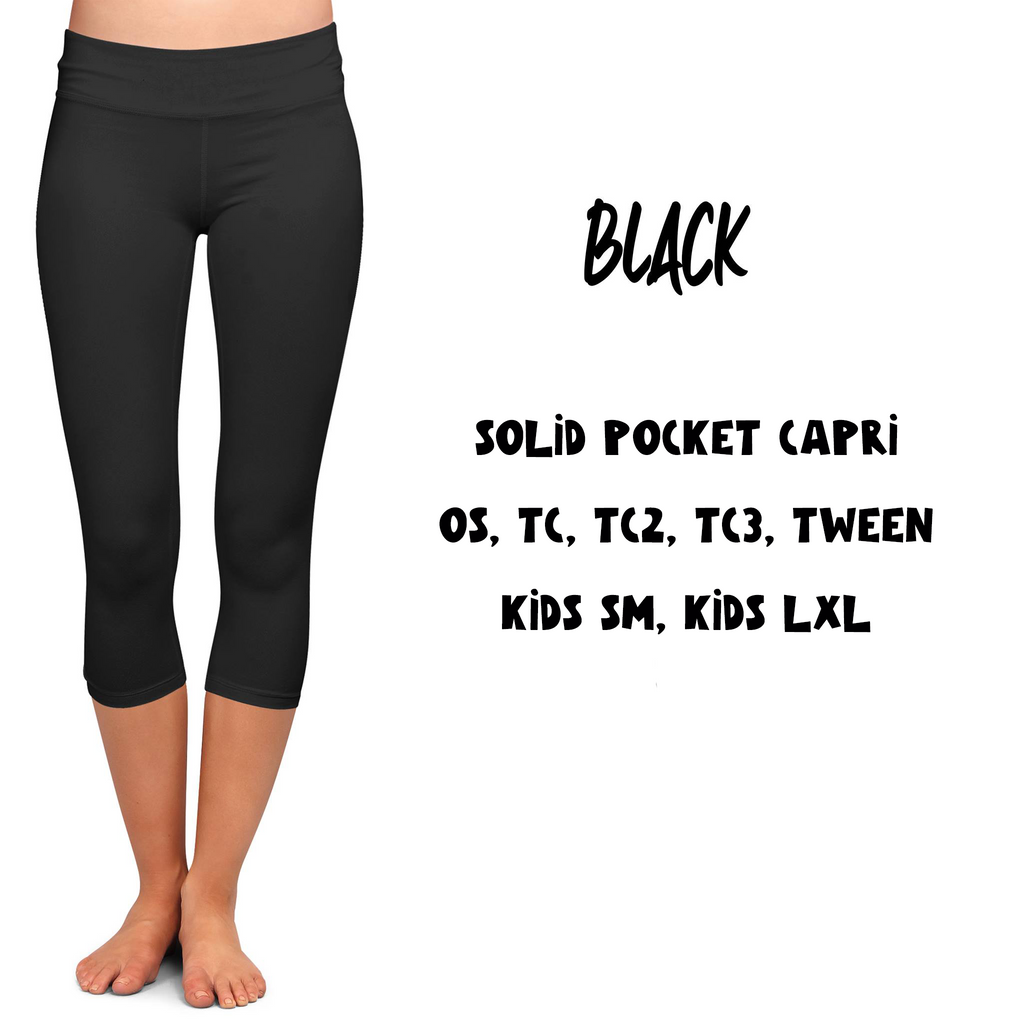 SPC RUN-BLACK- POCKET CAPRI- 2 OPTIONS