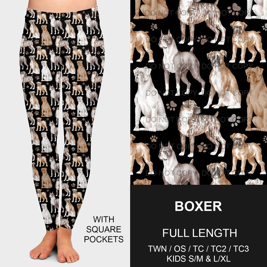 B189 - Preorder  Boxer Leggings w/ Pockets (Closes 10/25. ETA late Dec.)