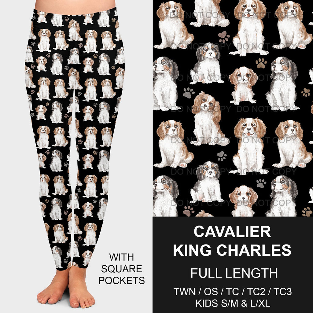 B189 - Preorder  Cavalier King Charles Leggings w/ Pockets (Closes 10/25. ETA late Dec.)