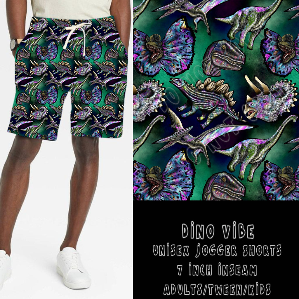 BATCH 68- DINO VIBE UNISEX JOGGER SHORTS