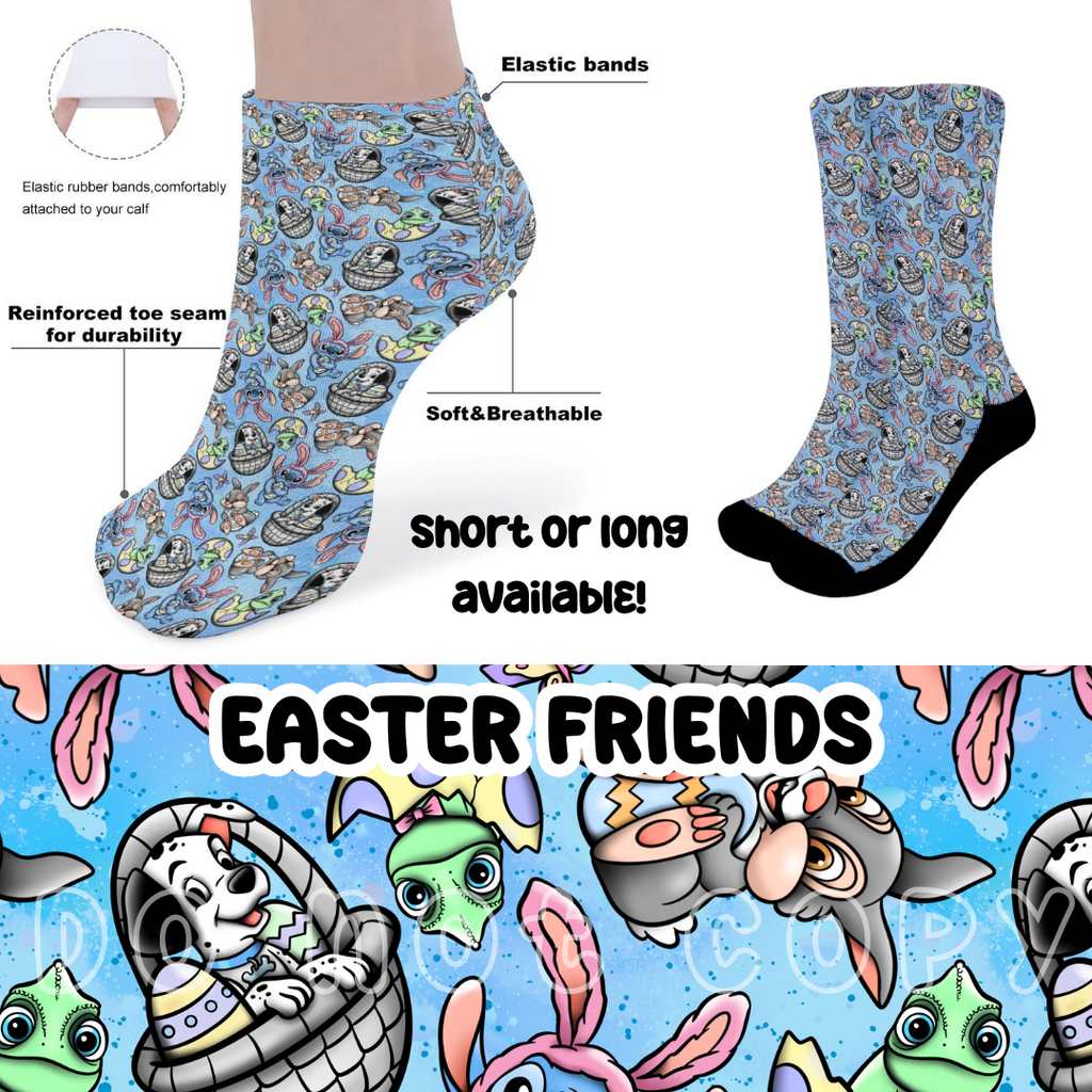 EASTER FRIENDS - CUSTOM PRINTED SOCKS ROUND 2