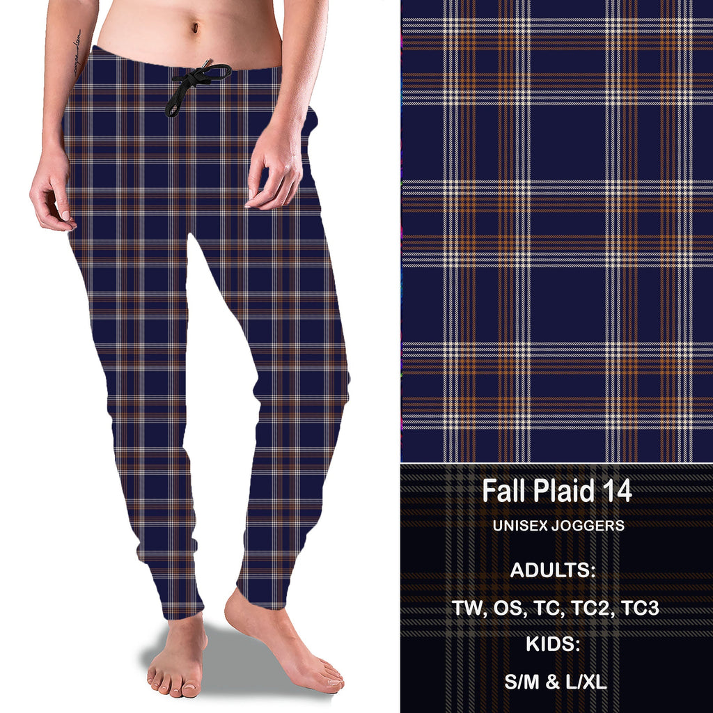 Fall Plaid 14 - Full Joggers