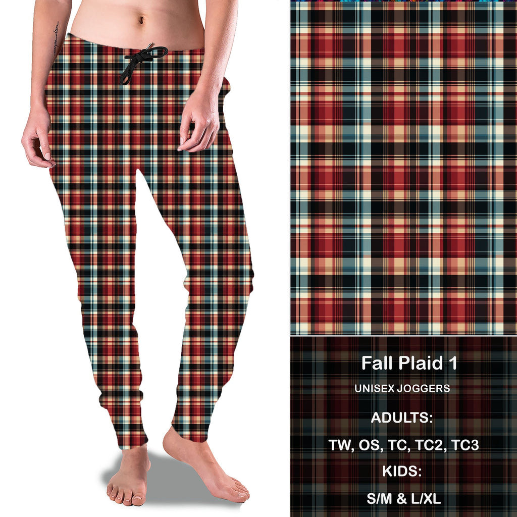 Fall Plaid 1 - Full Joggers