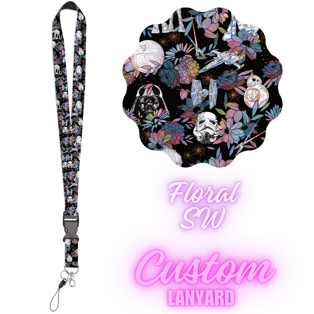 CUSTOM LANYARDS-FLORAL SW