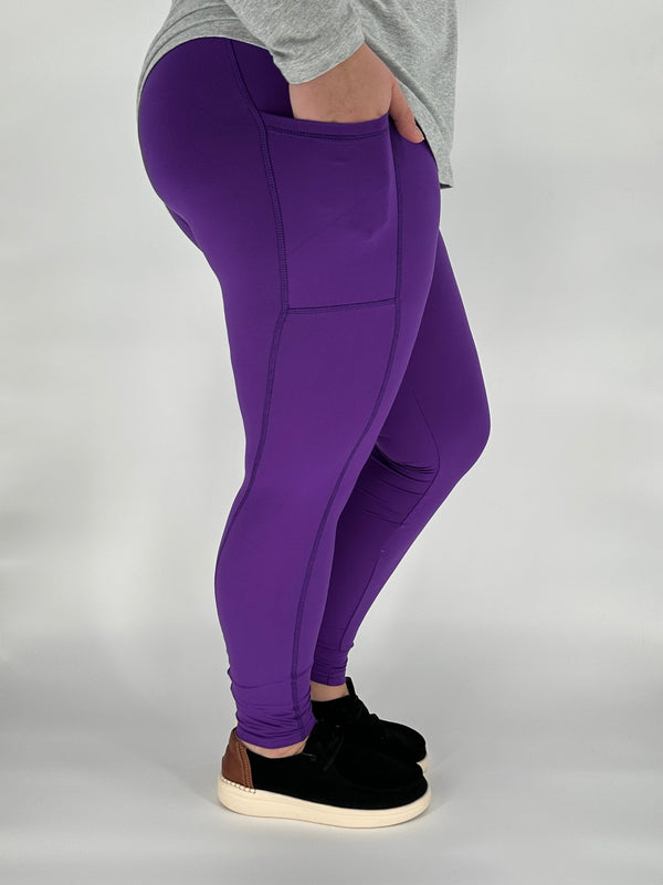 Purple Sport Pocket Leggings