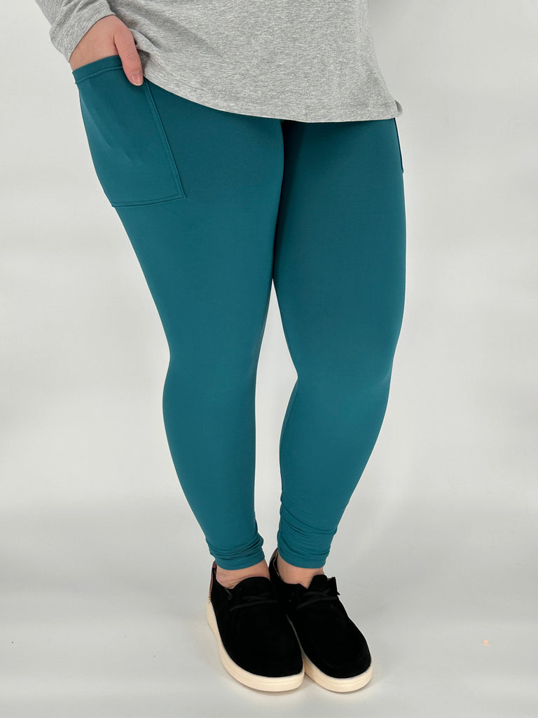 Teal Pocket Leggings