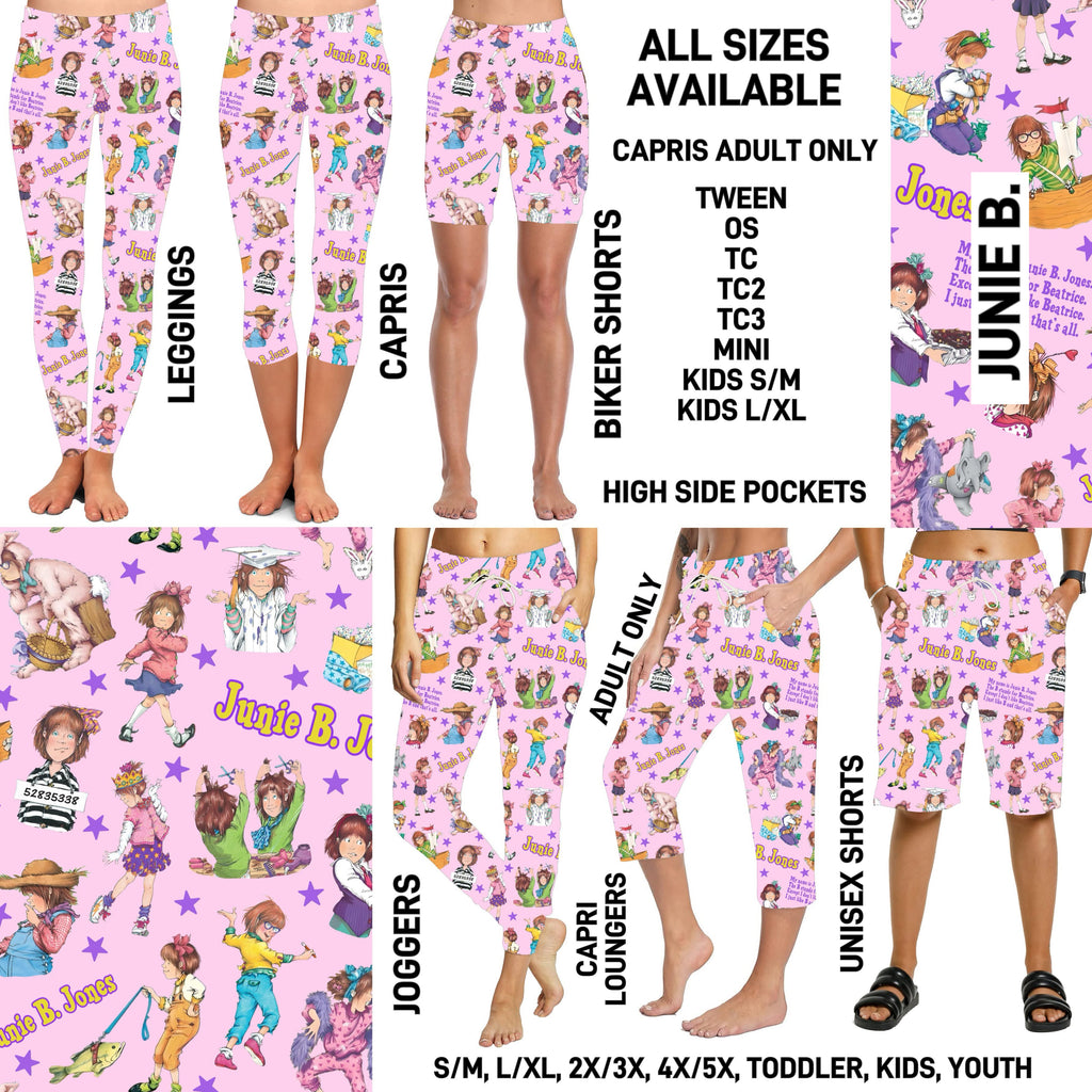 238BT - Junie B. Full Joggers/Capri Loungers/Unisex Shorts - Preorder ETA: Late Feb