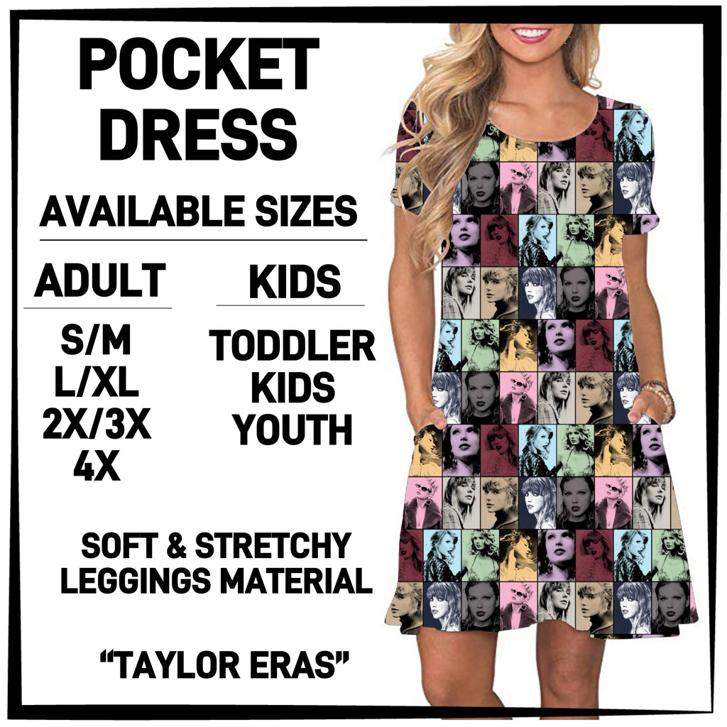 P3KD - Taylor Eras Pocket Dress - Preorder ETA: Early March