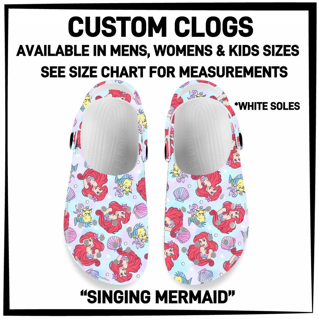 C5RK - Singing Mermaid Custom Clogs - Preorder ETA: Late March