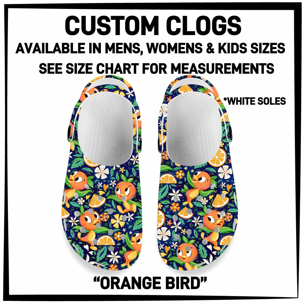 C5RK - Orange Bird Custom Clogs - Preorder ETA: Late March