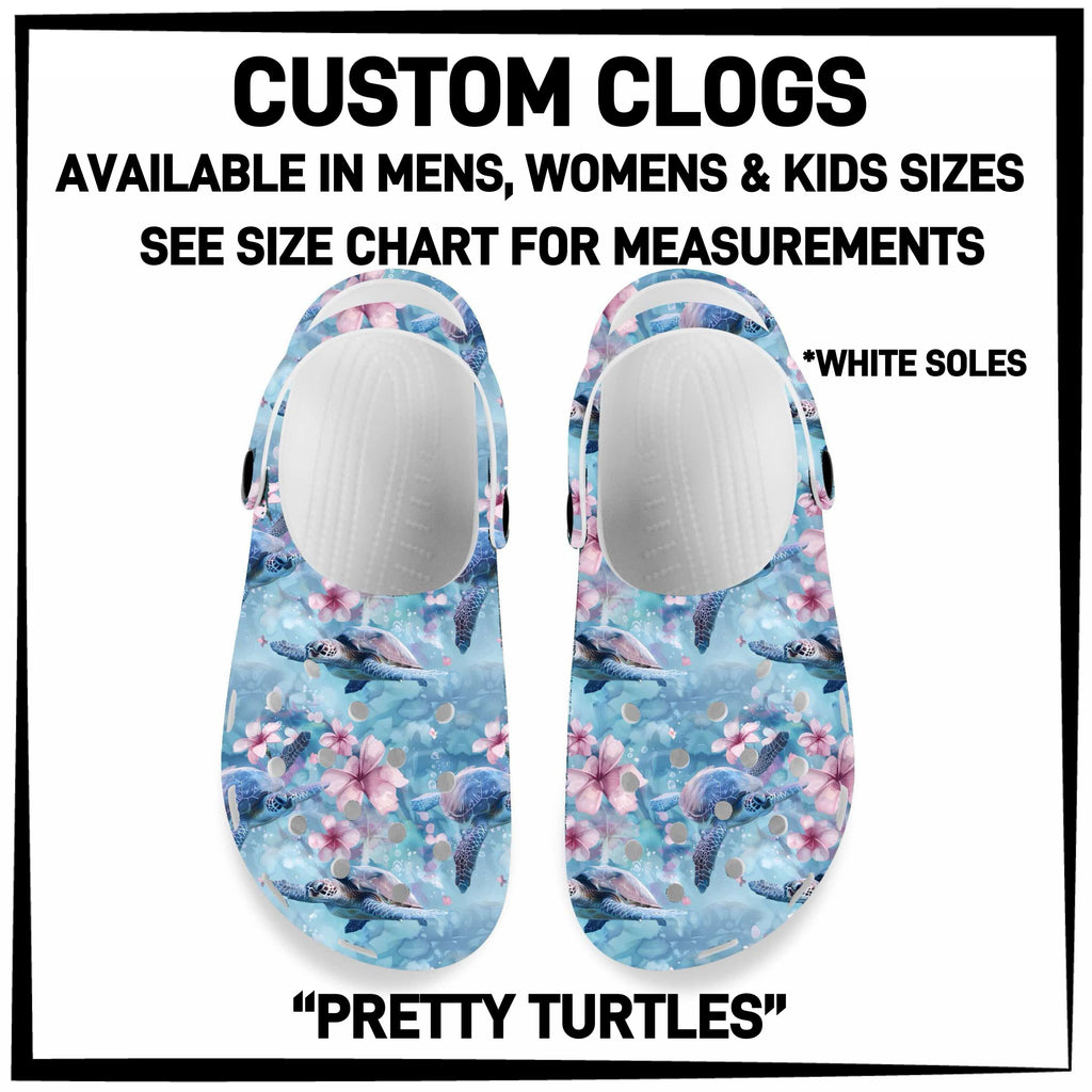 C5RK - Pretty Turtles Custom Clogs - Preorder ETA: Late March