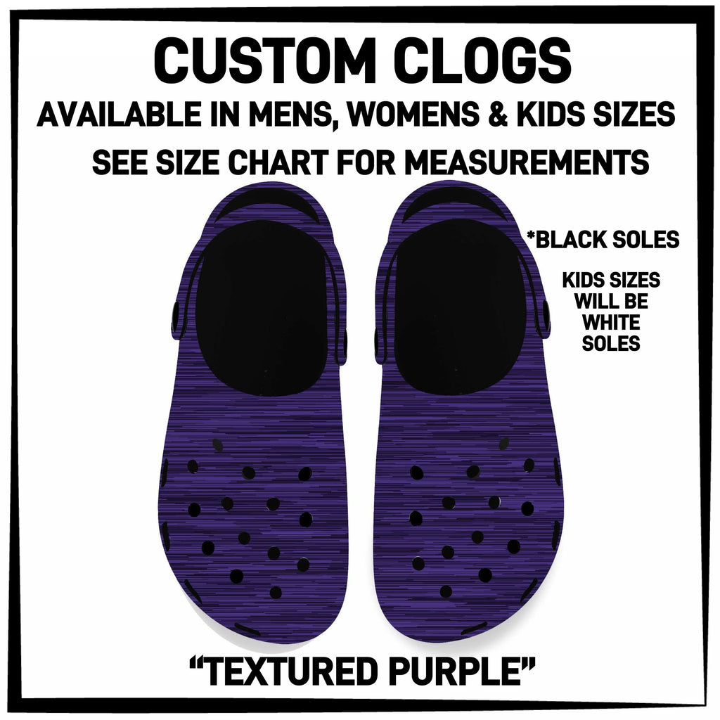 C5RK - Textured Purple Custom Clogs - Preorder ETA: Late March