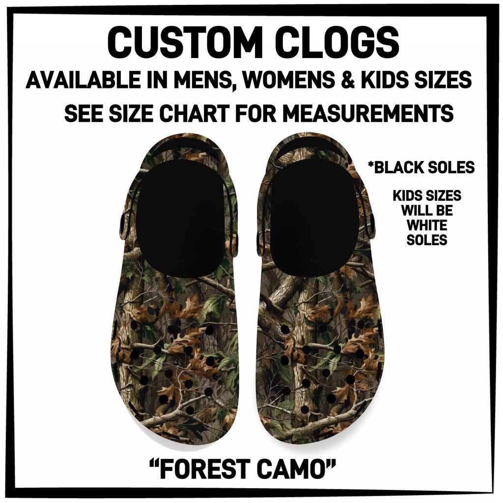 C5RK - Forest Camo Festival Custom Clogs - Preorder ETA: Late March