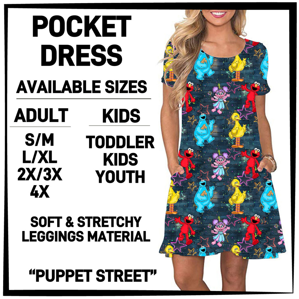 240BT - Puppet Street Pocket Dress - Preorder ETA: Late March