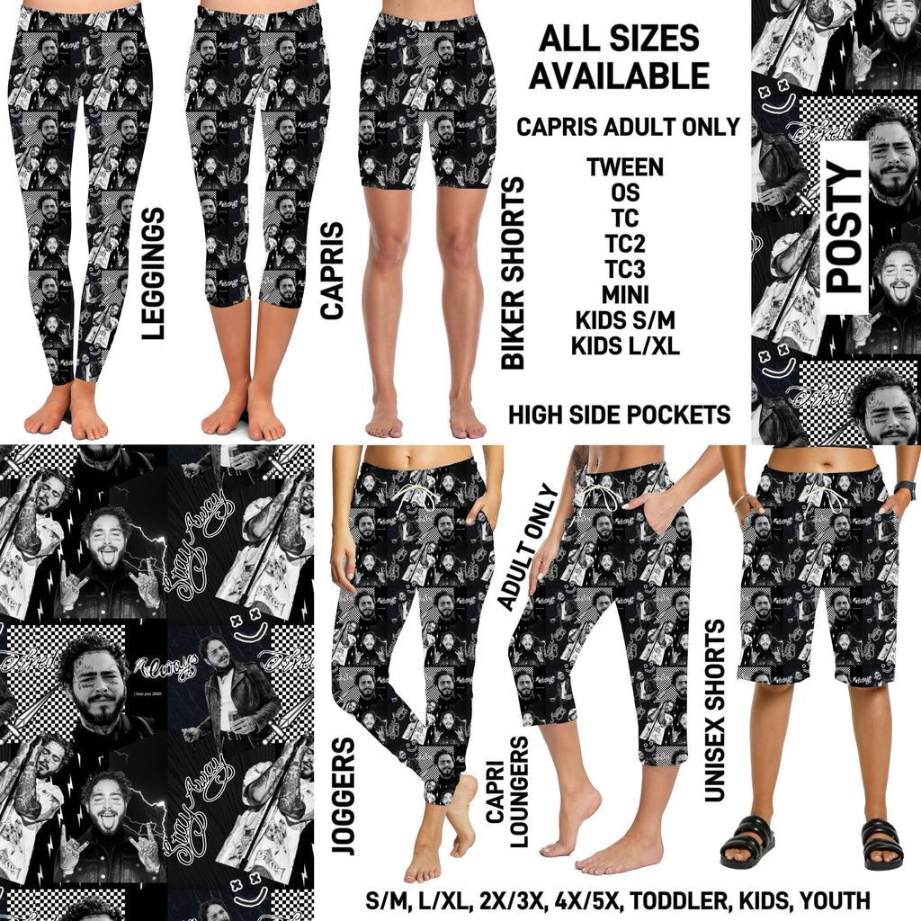 241BT - Posty Full Joggers/Capri Loungers/Unisex Shorts - Preorder ETA: Mid-April