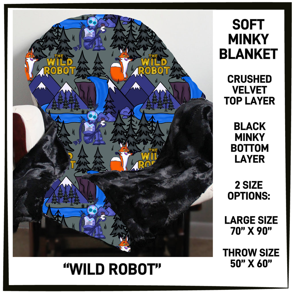 MK7B - Wild Robot Minky Blanket - Preorder ETA: Late Dec