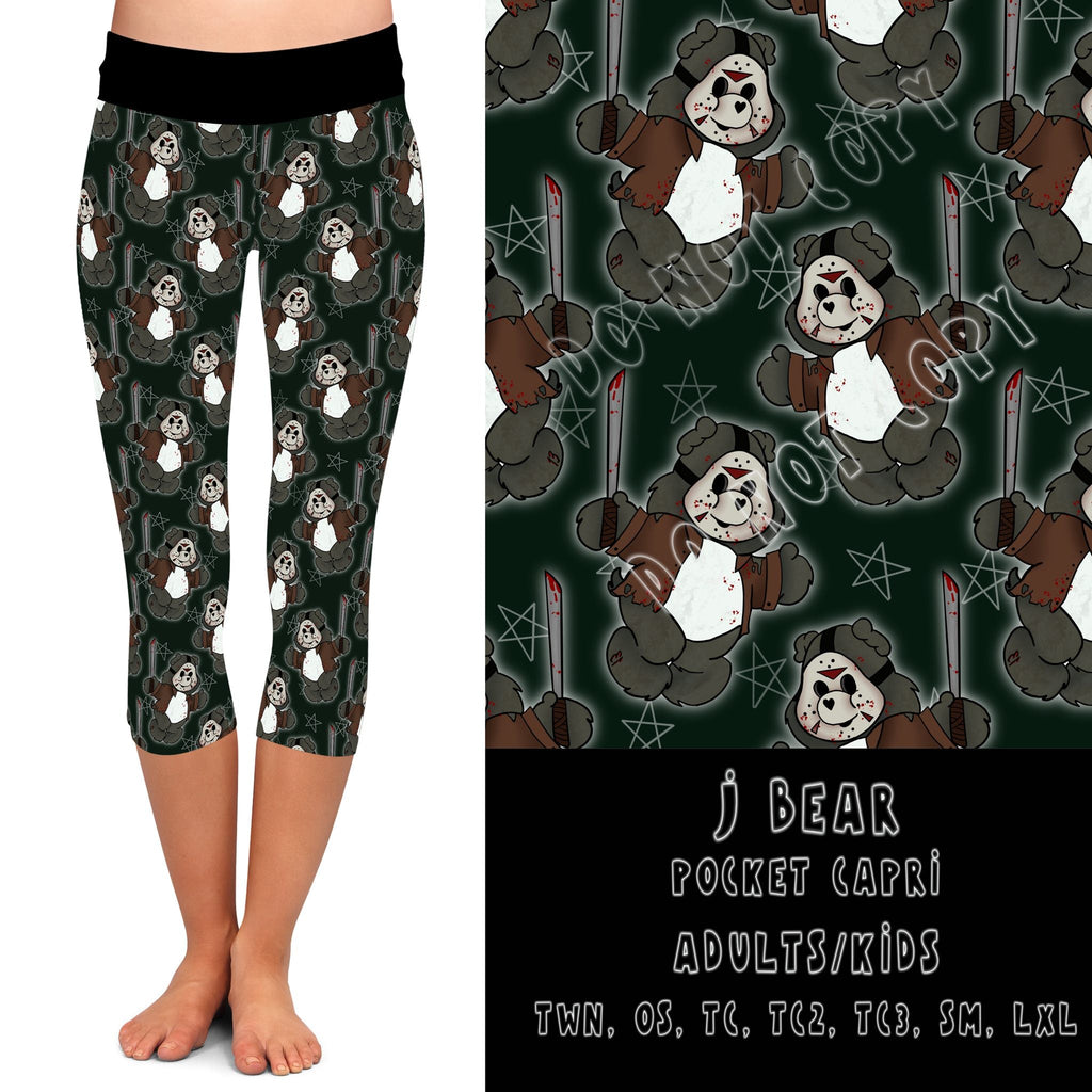 BEARY SCARY RUN- J BEAR-LEGGINGS/CAPRI/JOGGER/JOGGER CAPRI