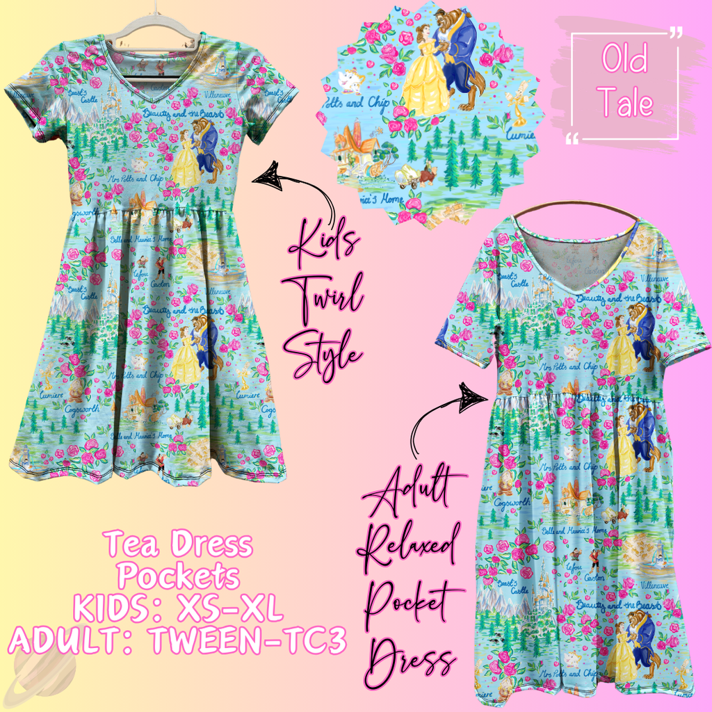 Old Tale - Adult & Kids - Magical Tea Dress Run- Preorder Closing 1/29