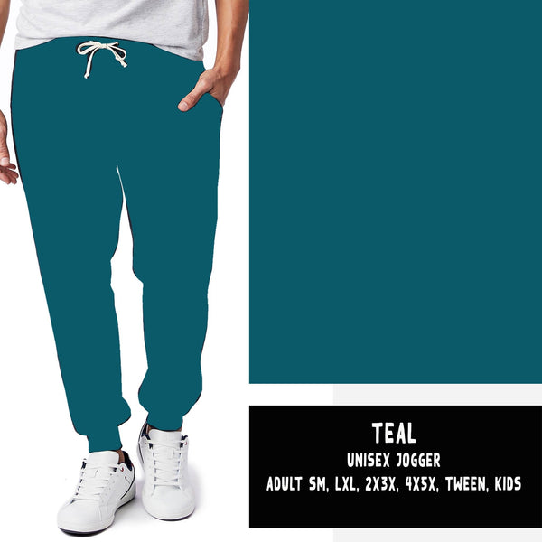 SOLIDS RUN-TEAL LEGGINGS/JOGGERS