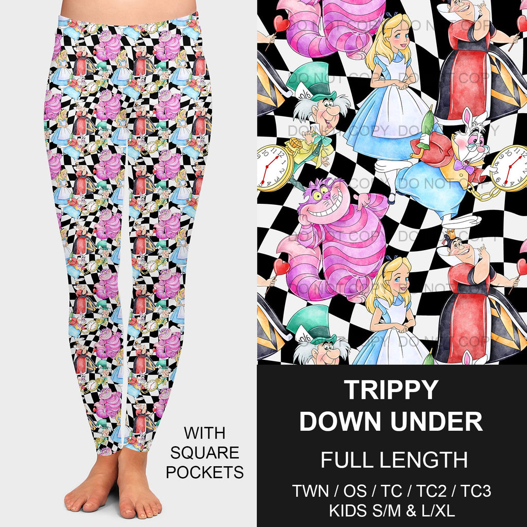 B191 - Preorder Trippy Down Under Leggings w/ Pockets (Closes 11/03. ETA mid Jan.)