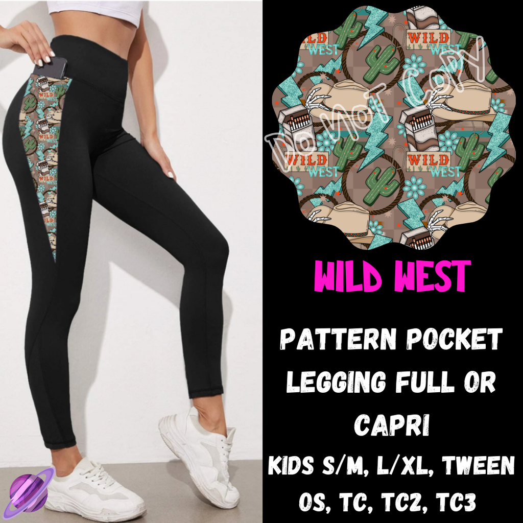 WILD WEST - LEGGING/CAPRI-ZIP UP HOODIE OUTFIT RUN PREORDER CLOSES 1/26