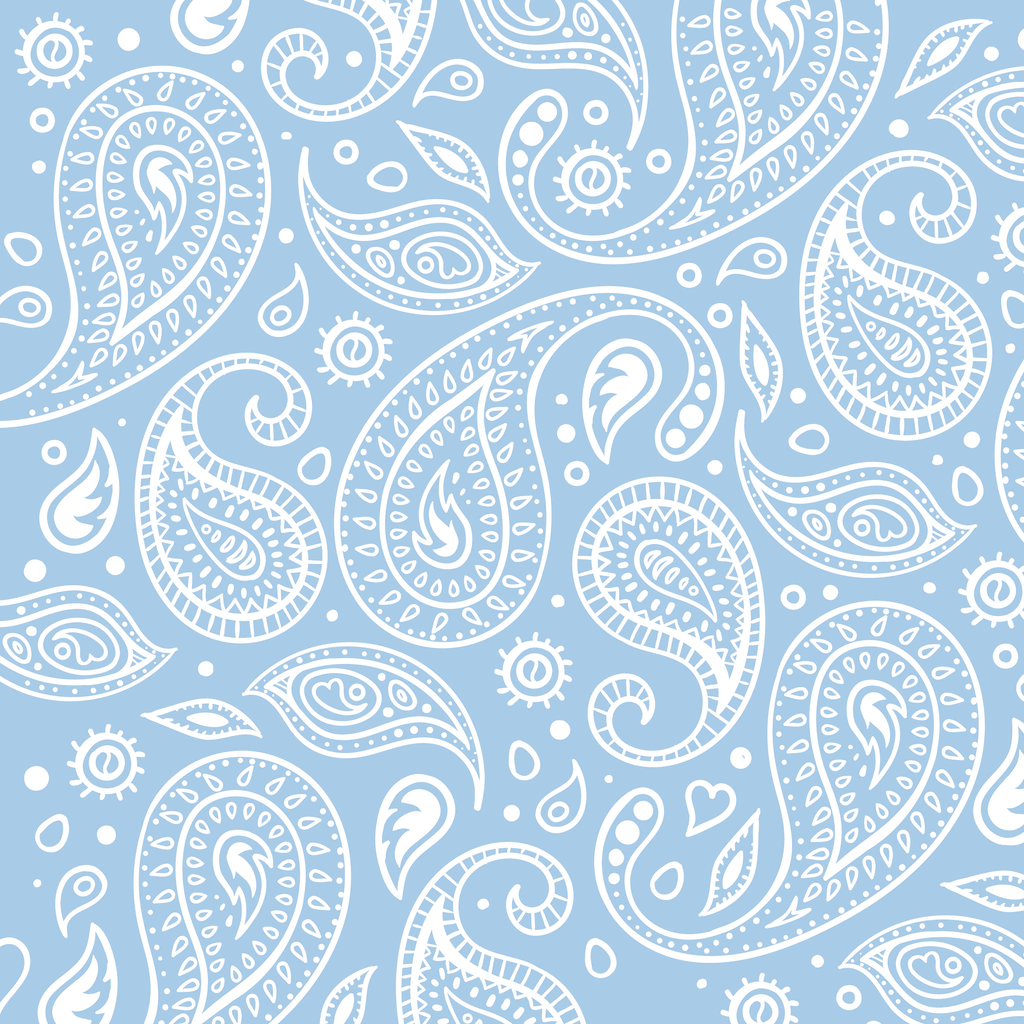 Light Blue Paisley Tank Top