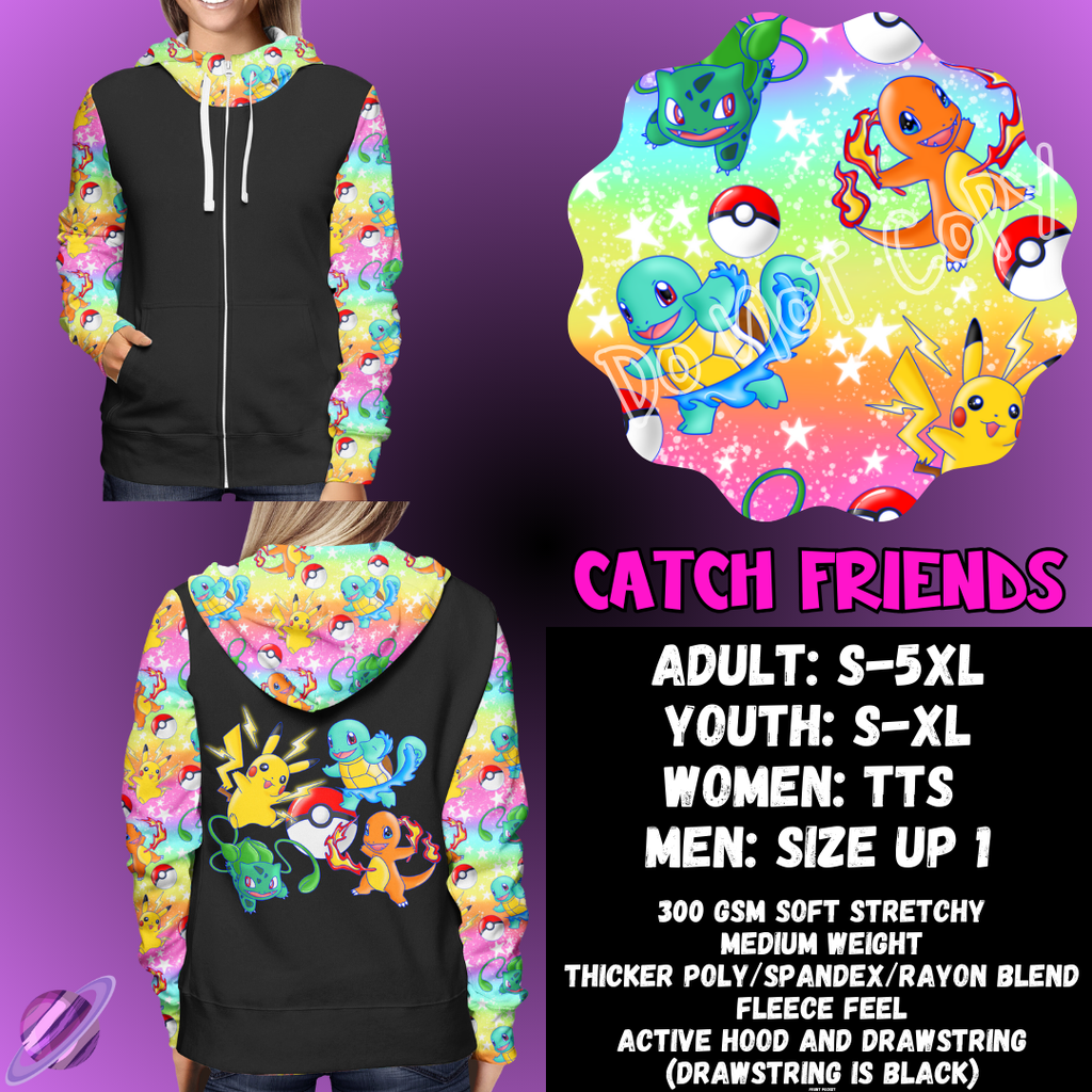 CATCH FREINDS - ZIP UP HOODIE OUTFIT RUN PREORDER CLOSES 1/26