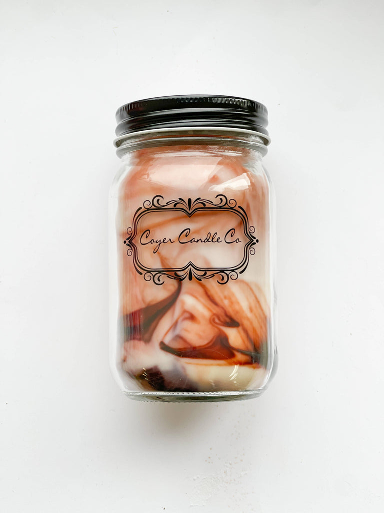 16 oz. Pint Mason Jar Candles - Summer Collection: Mackinac Island Fudge