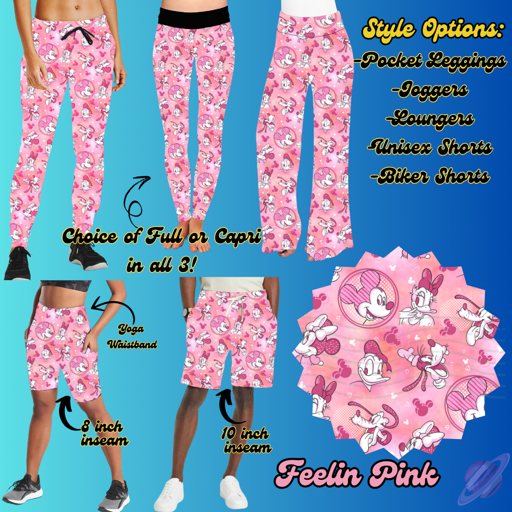 FEELIN PINK - LEGGING/JOGGER/LOUNGER/SHORTS - BATCH 100 PREORDER CLOSING 1/20