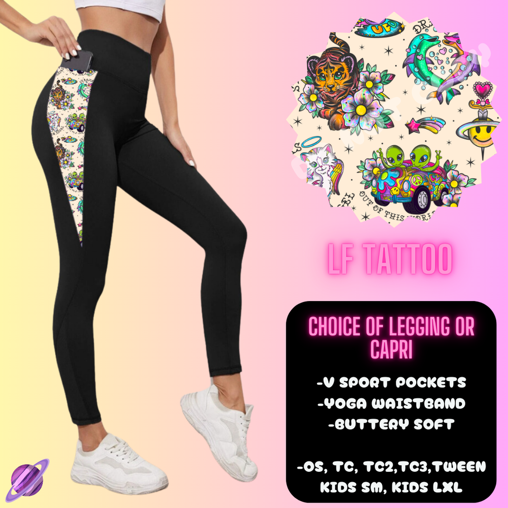 LF TATTOO LEGGING/CAPRI-OUTFIT RUN PREORDER CLOSING 1/10