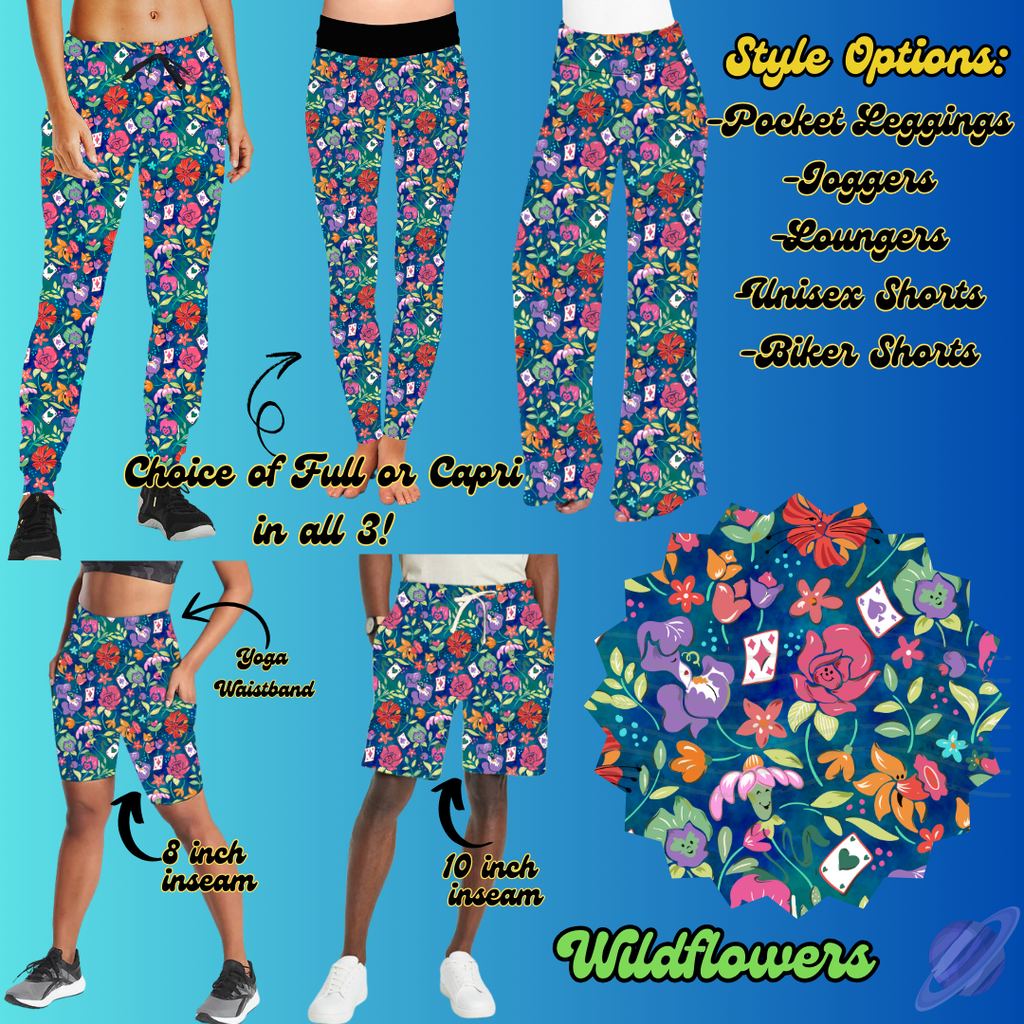 WILD FLOWERS - LEGGING/JOGGER/LOUNGER/SHORTS - BATCH 100 PREORDER CLOSING 1/20