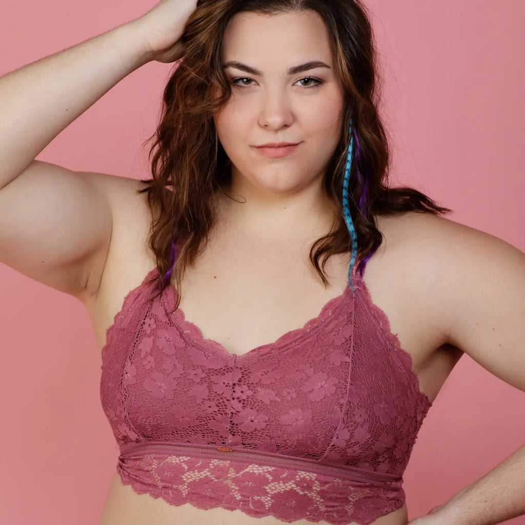 Juliette Deluxe Lace Bralette - Rose Bud @BG